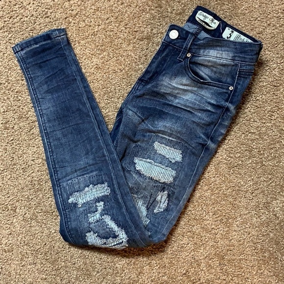 Women’s Indigo Rein anklet jeans Size 3 distressed - Picture 3 of 8